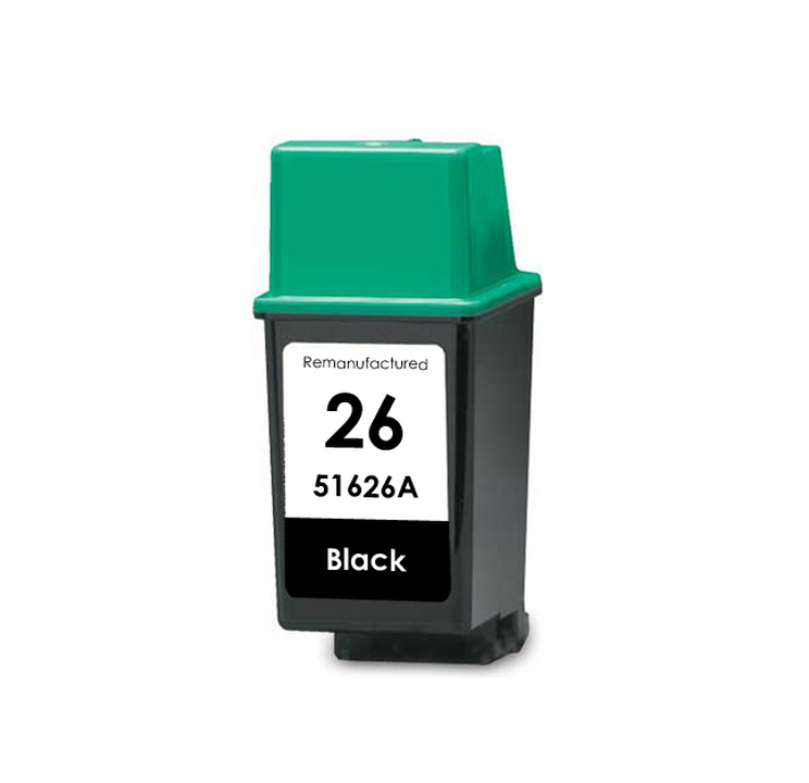 HP 26 Black Generic Ink Cartridge (51626A) HP 26 Black Generic Ink Cartridge (51626A)
