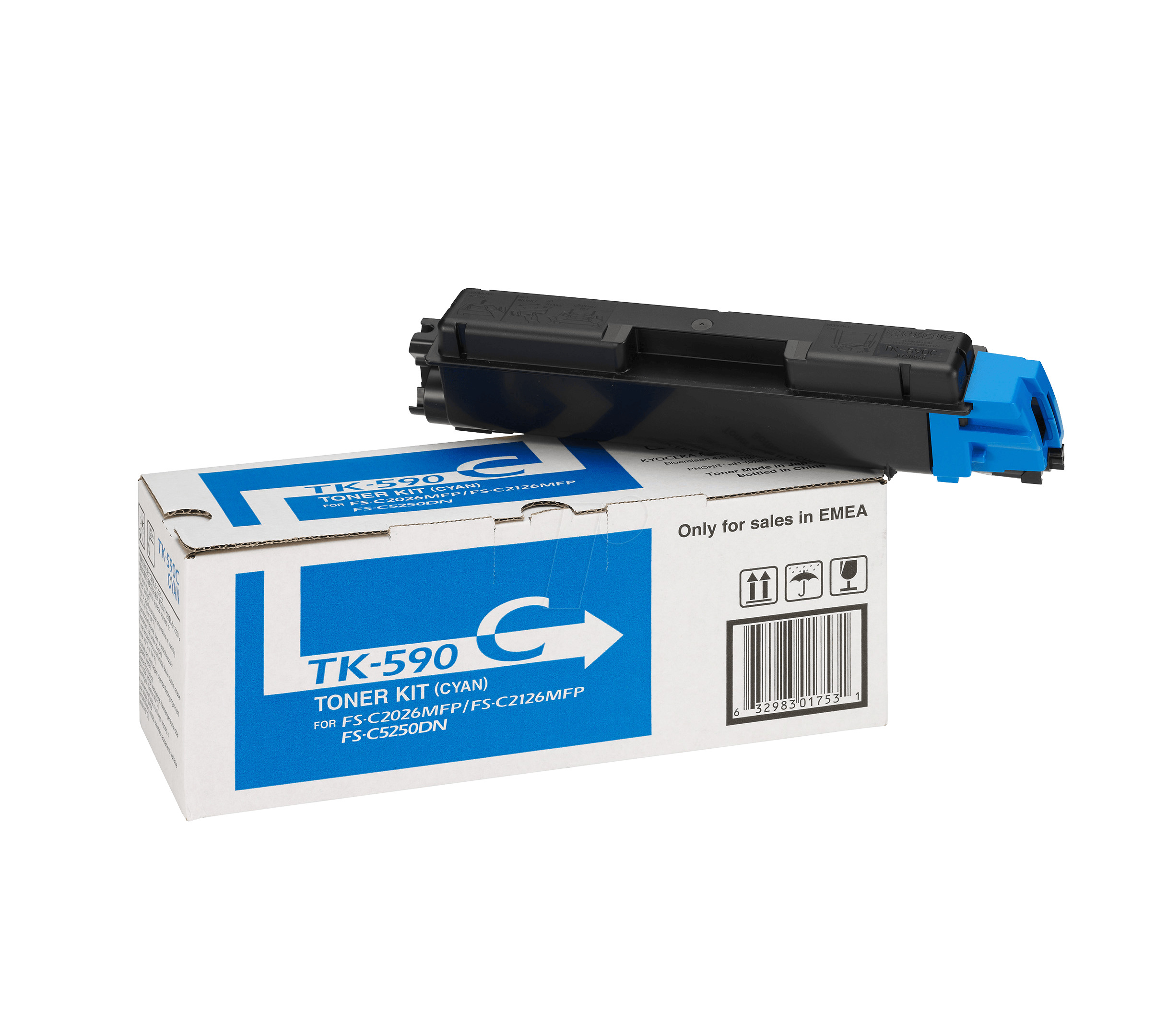 TK-590C Kyocera TK 590 Cyan Generic Toner