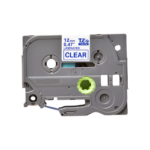 Brother TZE-133 Compatible Label Tape (Blue on Clear)