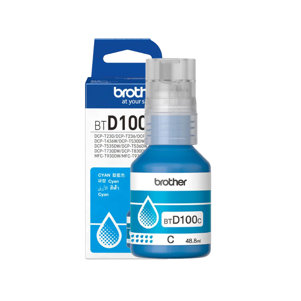 Brother BTD-100 Cyan Original Ink (BTD100C) Brother BTD-100 Cyan Original Ink (BTD100C)
