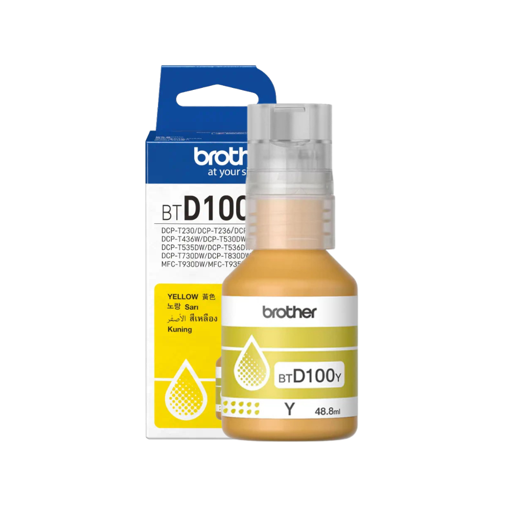 Brother BTD-100 Yellow Original Ink (BTD100Y) Brother BTD-100 Yellow Original Ink (BTD100Y)